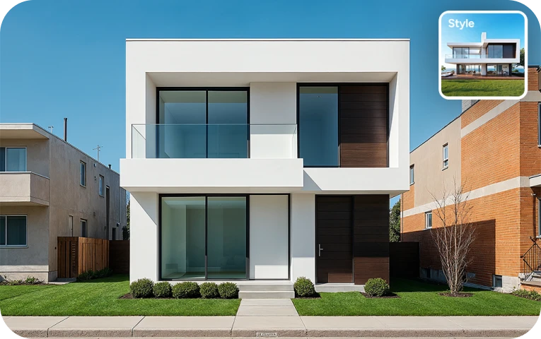 After: AI-Powered Style Transfer for Interior & Exterior Designs