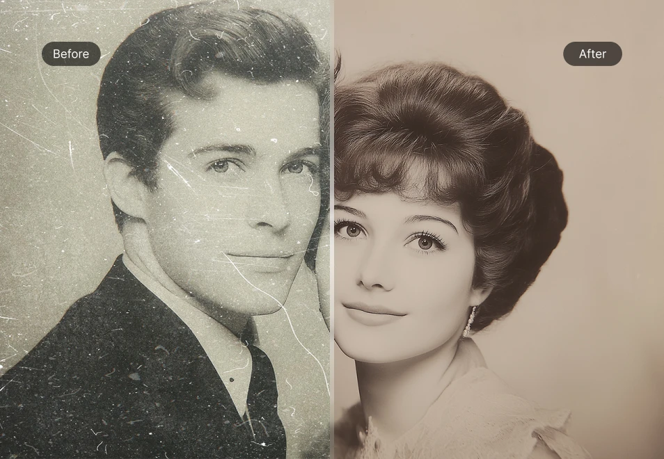 Restore Old & Damaged Photos to Their Original Glory